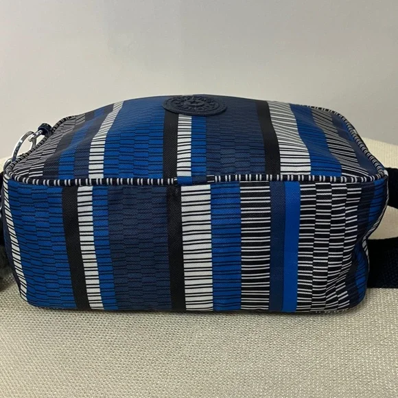 Kipling Dee Mini Crossbody Camera Bag Black/BlueWhite/Stripes - Picture 6 of 13